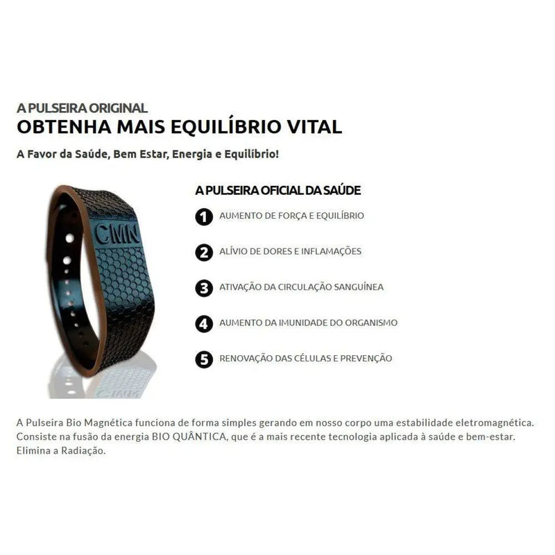 Pulseira Magnética CMN Bio Quântica