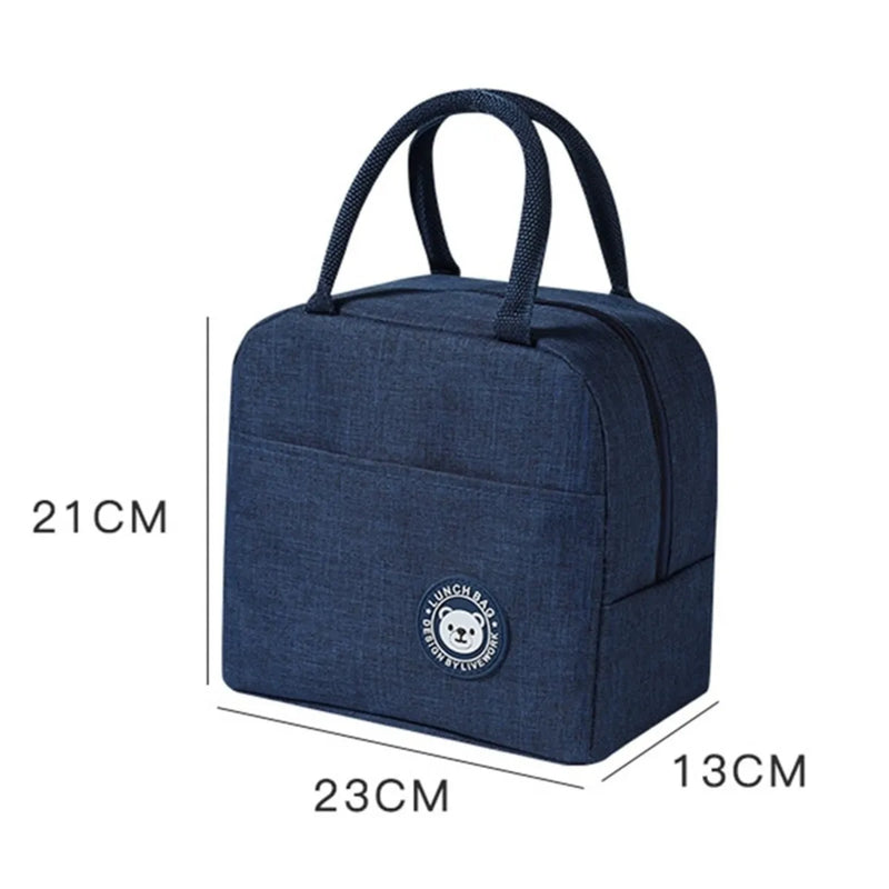 Bolsa Térmica Com Bolso Externo Para Marmita Viagem