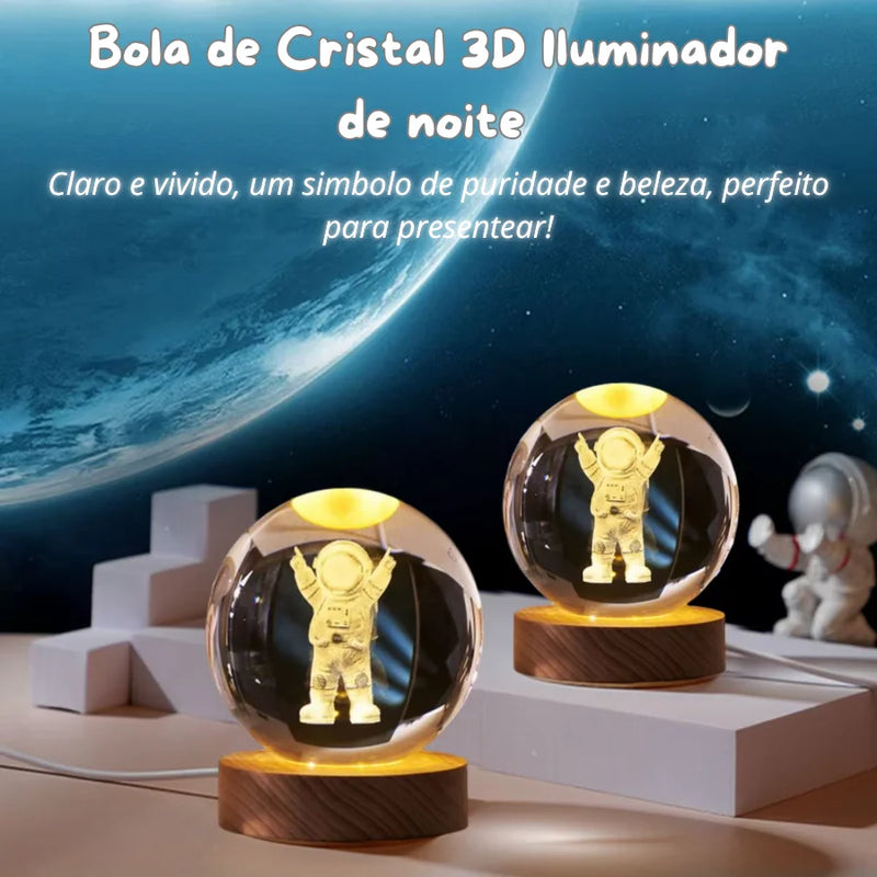 Luminária Criativa Bola de Cristal Galáxia