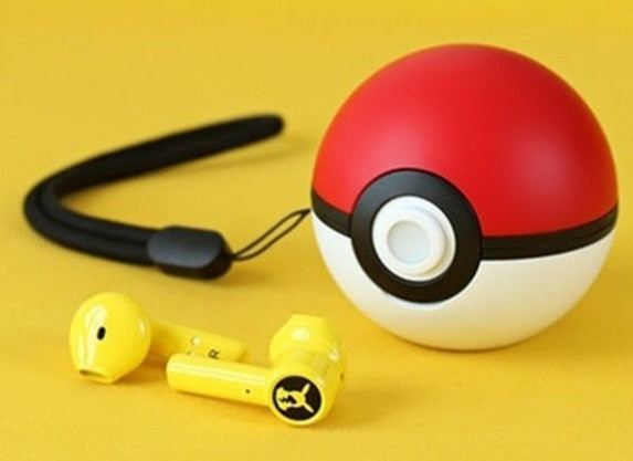 Fone de Ouvido Bluetooth 5.0 Pokebola Pokémon Pikachu