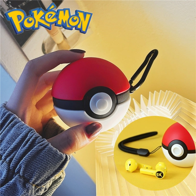 Fone de Ouvido Bluetooth 5.0 Pokebola Pokémon Pikachu