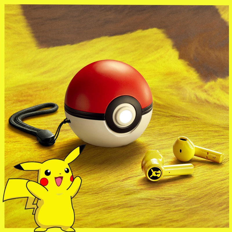 Fone de Ouvido Bluetooth 5.0 Pokebola Pokémon Pikachu