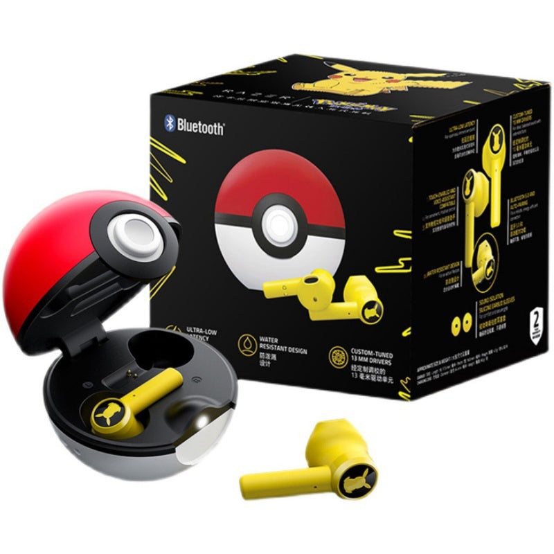 Fone de Ouvido Bluetooth 5.0 Pokebola Pokémon Pikachu